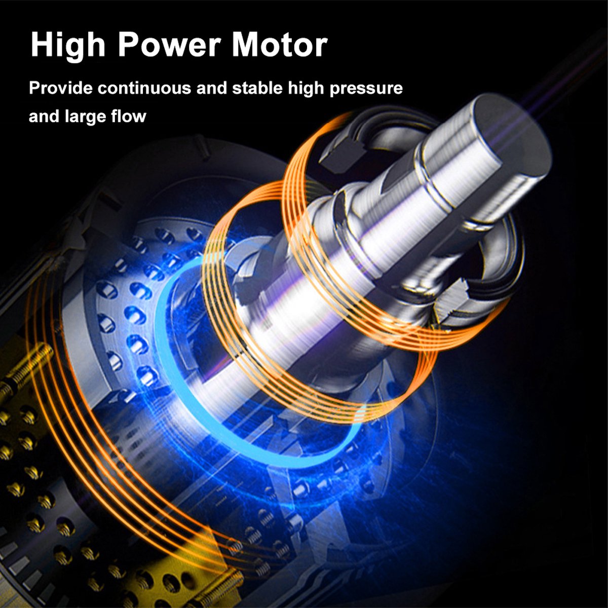 Draadloze hogedrukreiniger met 12000mAh batterij - veelzijdig reinigingsgereedschap voor buiten met meerdere spuitpatronen