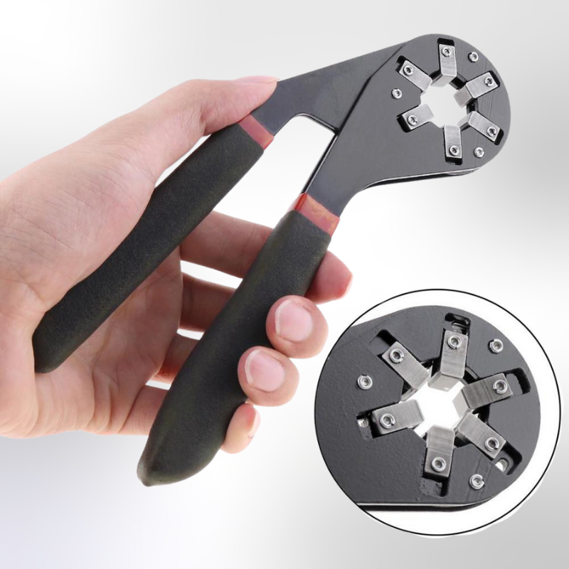 Verstelbare momentsleutel - Ergonomisch Multi-Size gereedschap voor thuis en professioneel gebruik, Koolstofstaal, 6-20mm klembereik