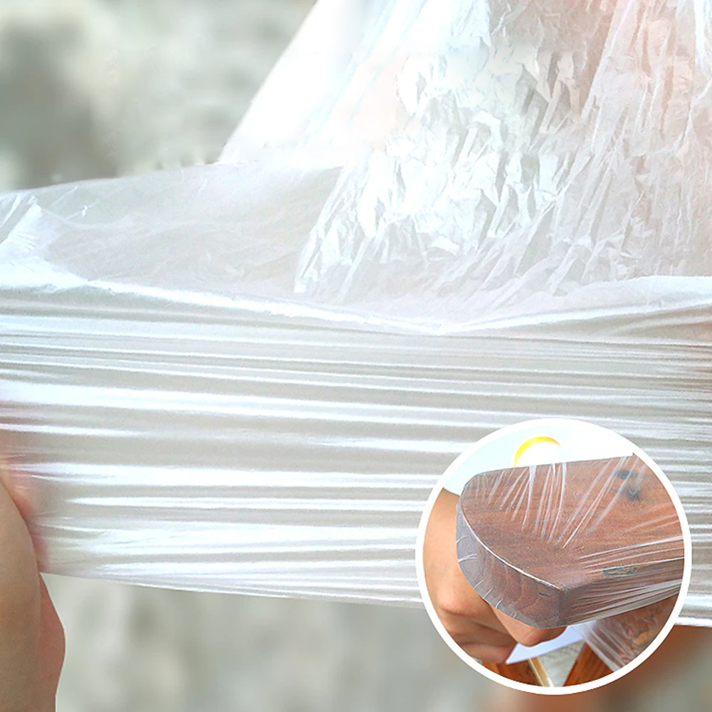 Lakbeschermingsfolie - Transparante Zelfklevende Plastic Rol voor Oppervlaktebescherming, 0,55x20m, 1,10x20m, Gemakkelijke Toepassing voor Renovatie