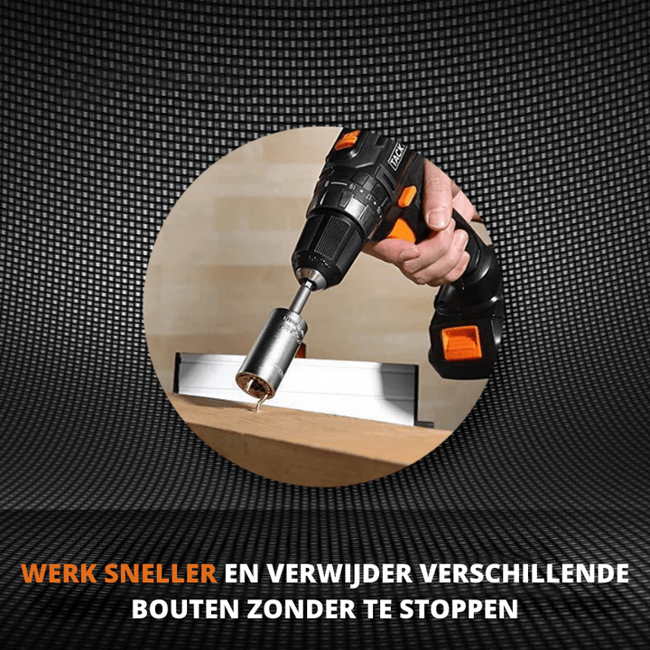 Supersocket universele dopsleuteladapter - 7mm naar 19mm zelfinstellend gereedschap voor doe-het-zelf, auto- en thuisreparaties