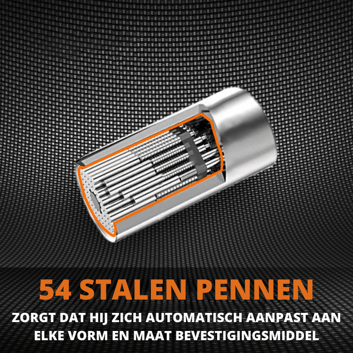 Supersocket universele dopsleuteladapter - 7mm naar 19mm zelfinstellend gereedschap voor doe-het-zelf, auto- en thuisreparaties