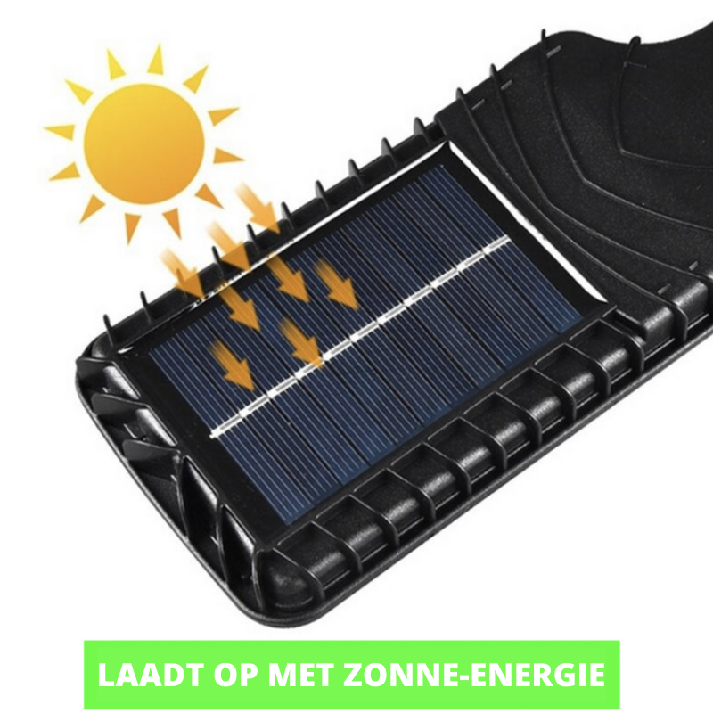 SolarBright Tuinlamp met bewegingssensor - Draadloze IP65 LED-buitenverlichting met afstandsbediening & 6000K koelwitte verlichting
