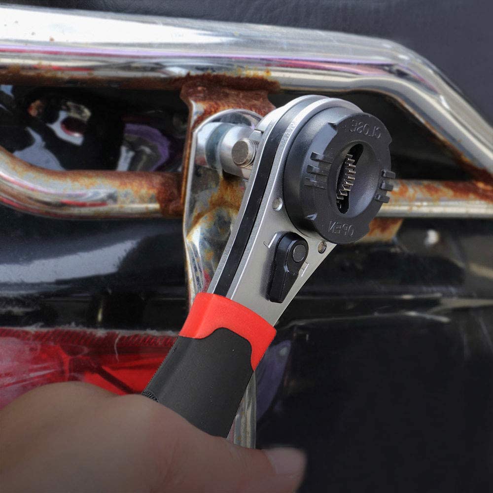 Verstelbare universele ratelsleutel - 16-in-1 Multi-Size gereedschap met anti-slip grip voor thuisreparaties