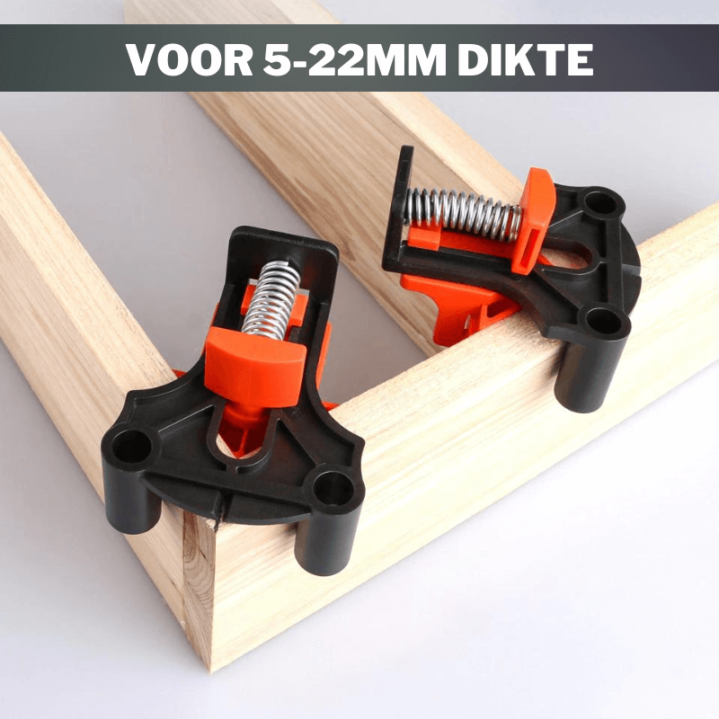 Verstelbare hoekklem-set voor hoeken van 60/90/120 graden - bediening met één hand voor houtbewerkingsprojecten