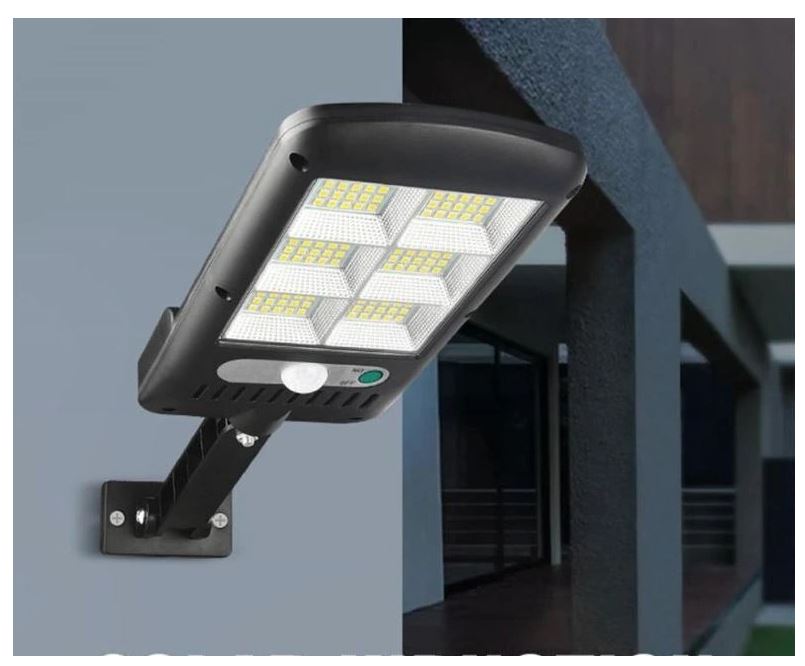 SolarBright Tuinlamp met bewegingssensor - Draadloze IP65 LED-buitenverlichting met afstandsbediening & 6000K koelwitte verlichting