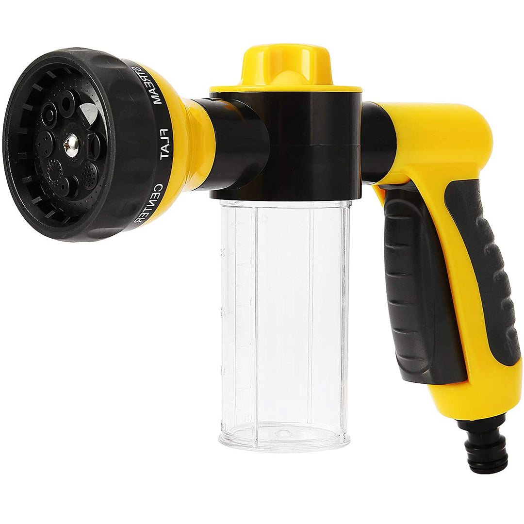 Multi-Mode Schuimpistool met 100ml Reservoir - 8 Spuitinstellingen voor Tuinslang, Hogedrukreiniging tot 10 Meter