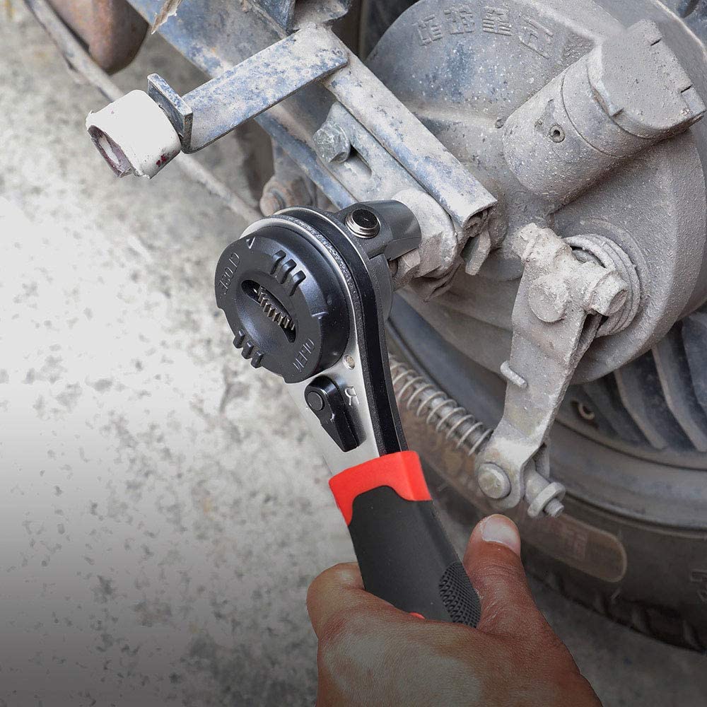 Verstelbare universele ratelsleutel - 16-in-1 Multi-Size gereedschap met anti-slip grip voor thuisreparaties