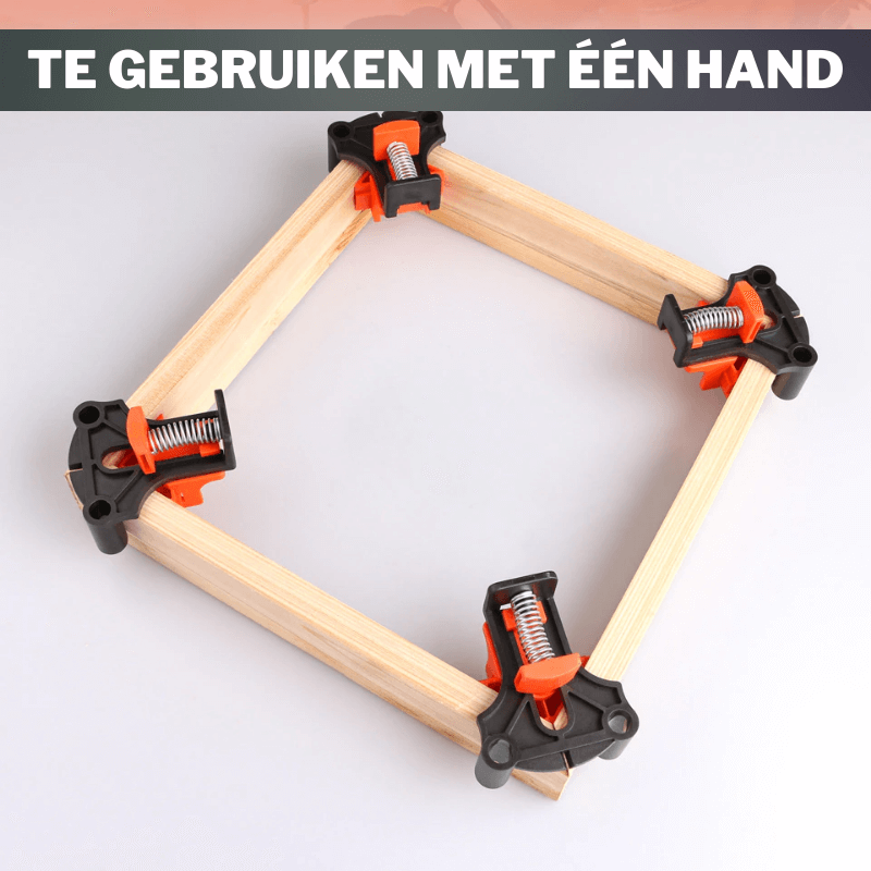 Verstelbare hoekklem-set voor hoeken van 60/90/120 graden - bediening met één hand voor houtbewerkingsprojecten