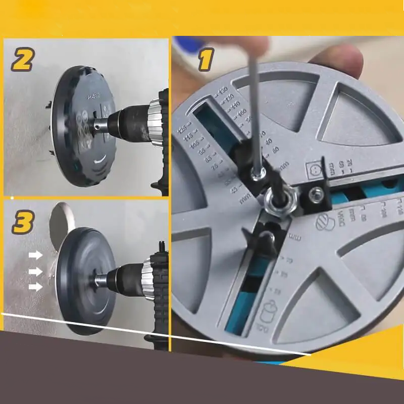 Verstelbaar gatzaaggereedschap voor houtbewerking - 4,5 tot 13 cm diameter, draagbaar met ultrascherpe bladen voor zuivere zaagsneden