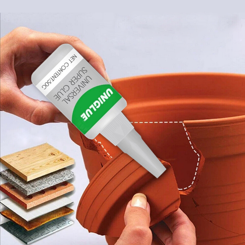 Multifunctionele superlijm - Sneldrogende superlijm voor alle oppervlakken, 50 ml, transparant, niet-giftige formule