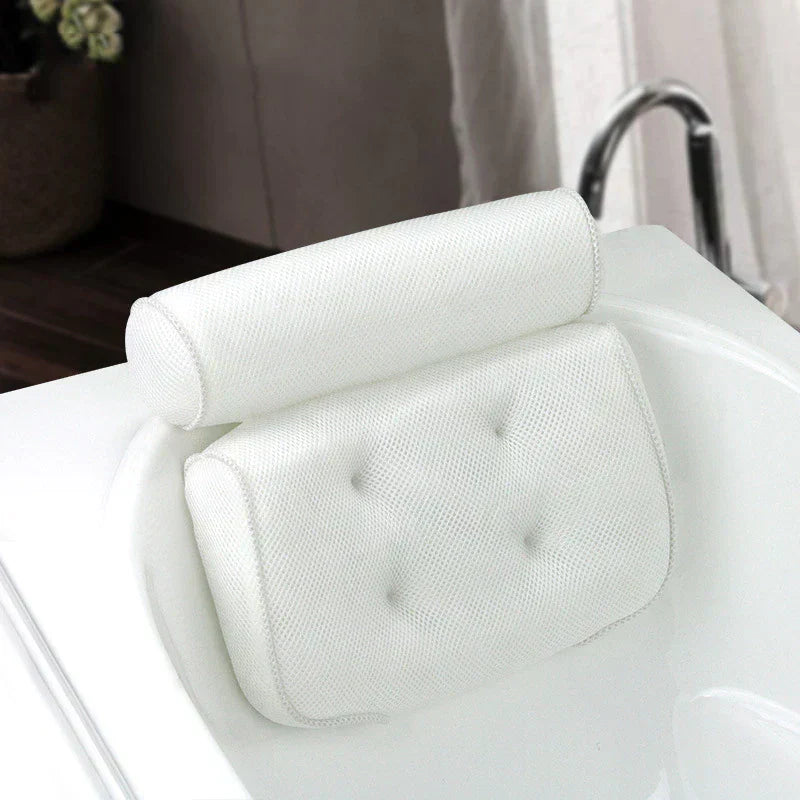 Ergonomic Bathroom Pillow – Ultimate Neck and Head Support for Relaxing Baths