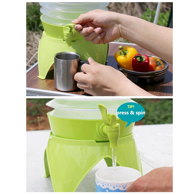 Opvouwbare watertank - 5,5 liter draagbaar BPA-vrij reservoir voor kamperen en buitenactiviteiten