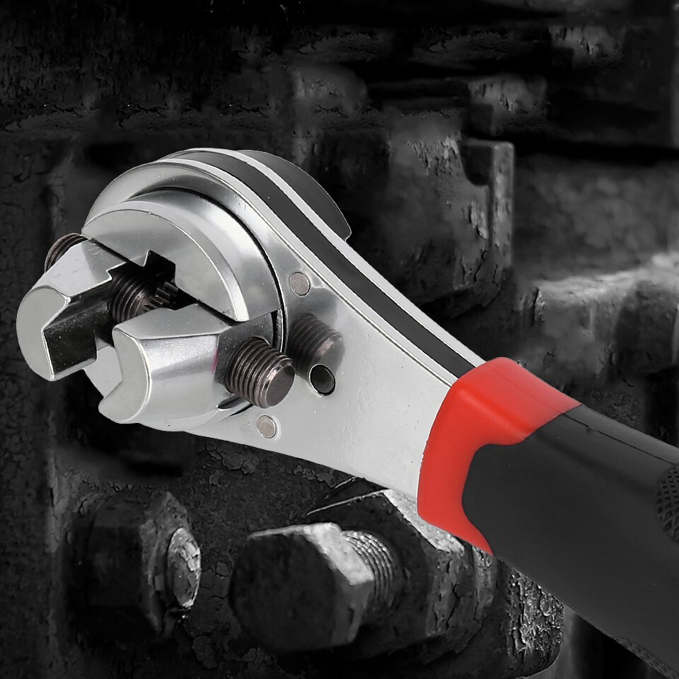 Verstelbare universele ratelsleutel - 16-in-1 Multi-Size gereedschap met anti-slip grip voor thuisreparaties