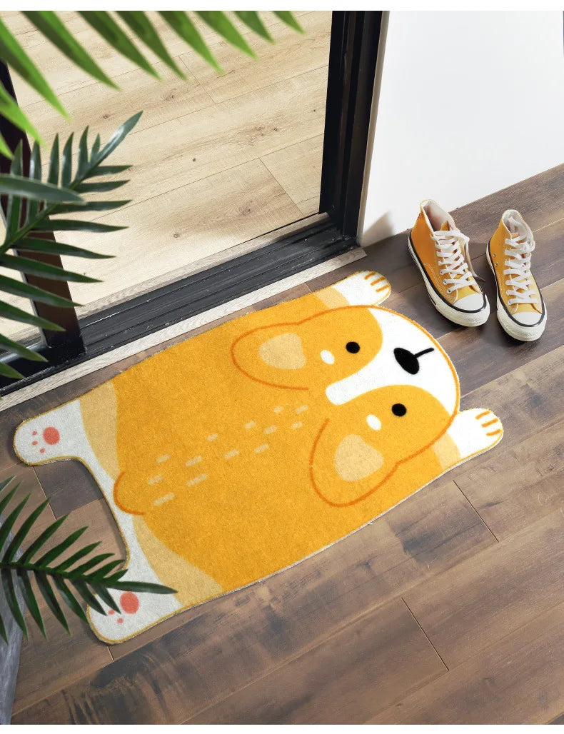 Pawprints Animal Mat – Cute Non-Slip Floor Mat for Cozy, Safe Living Spaces with Easy-Care Design