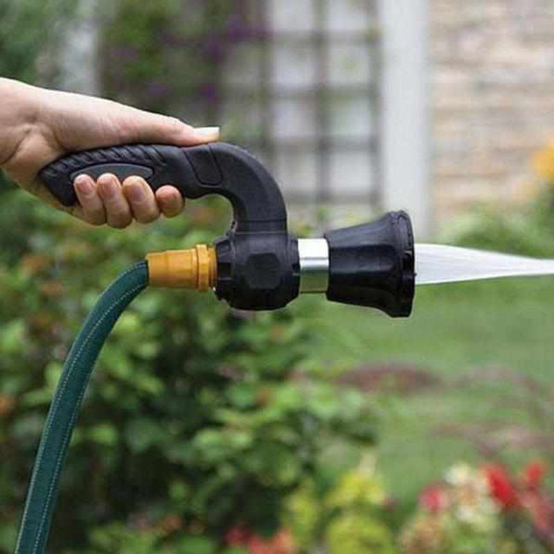 Ergonomische tuinsproeikop met instelbare waterstraal en nevelinstellingen - duurzaam roestvrij staal en rubberen handvat