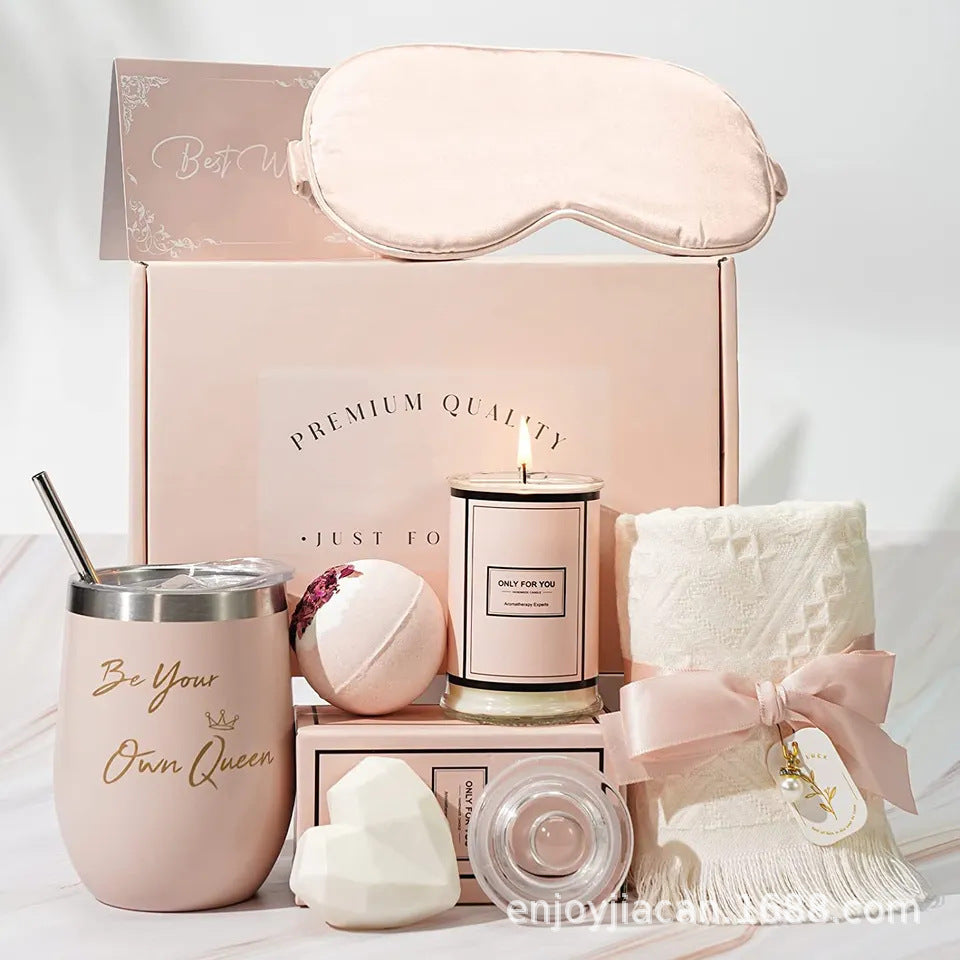 Luxury Bath Gift Set by Bloombat – Complete Spa Experience – Aromatherapy & Skincare – Perfect Relaxation Gift for Women