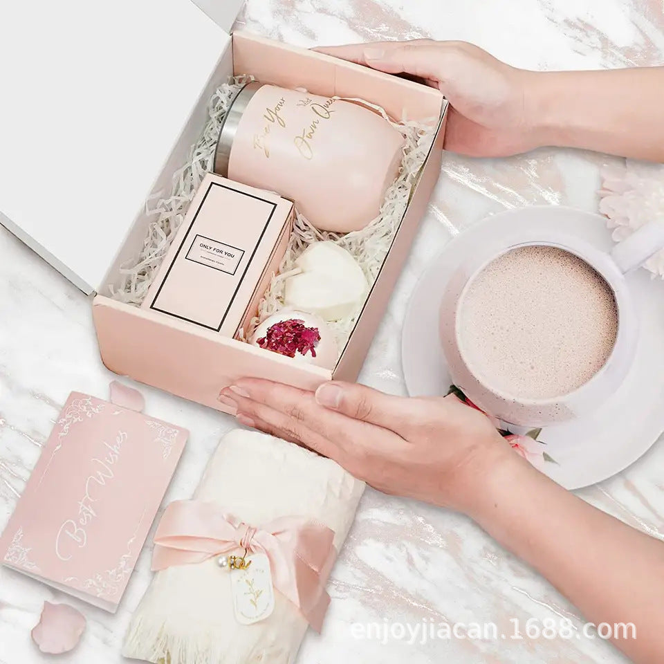 Luxury Bath Gift Set by Bloombat – Complete Spa Experience – Aromatherapy & Skincare – Perfect Relaxation Gift for Women