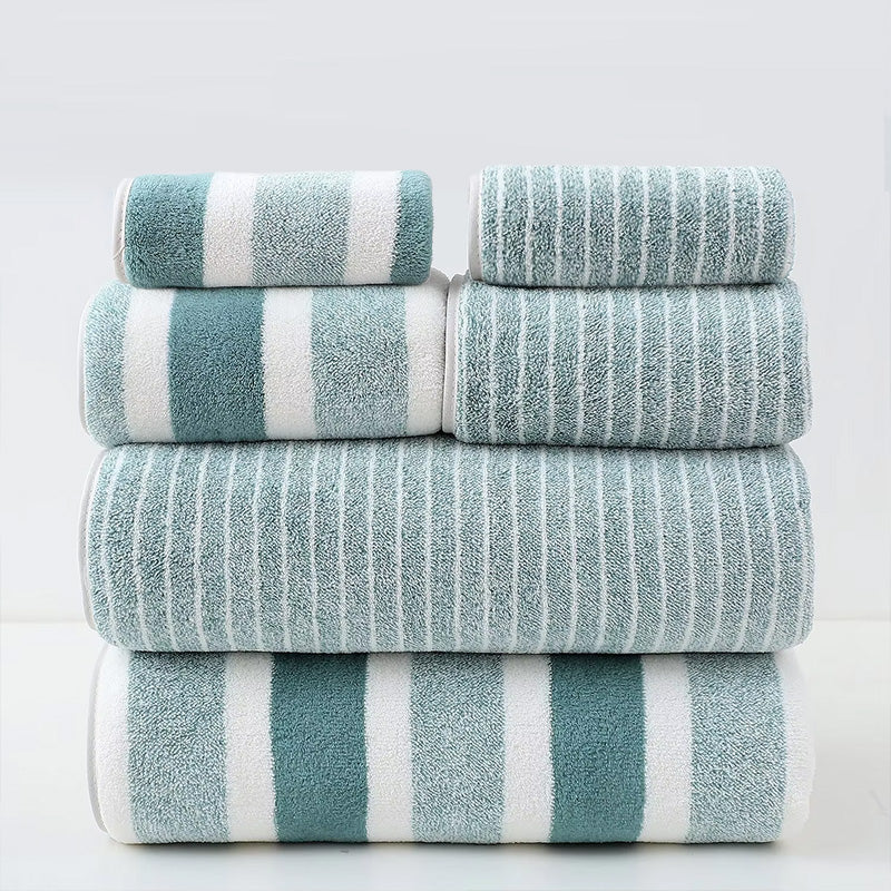 Luxury Coral Bath Towel Set – Ultra-Soft, Quick-Drying 8-Piece Set for Spa-Like Comfort and Superior Absorption