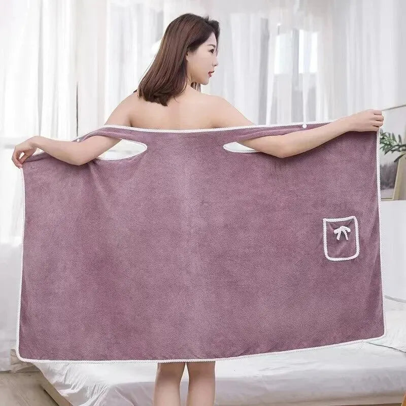 Portable Women's Bathing Towel – Quick-Drying, Stylish and Lightweight Towel for Beach, Spa, and Fitness