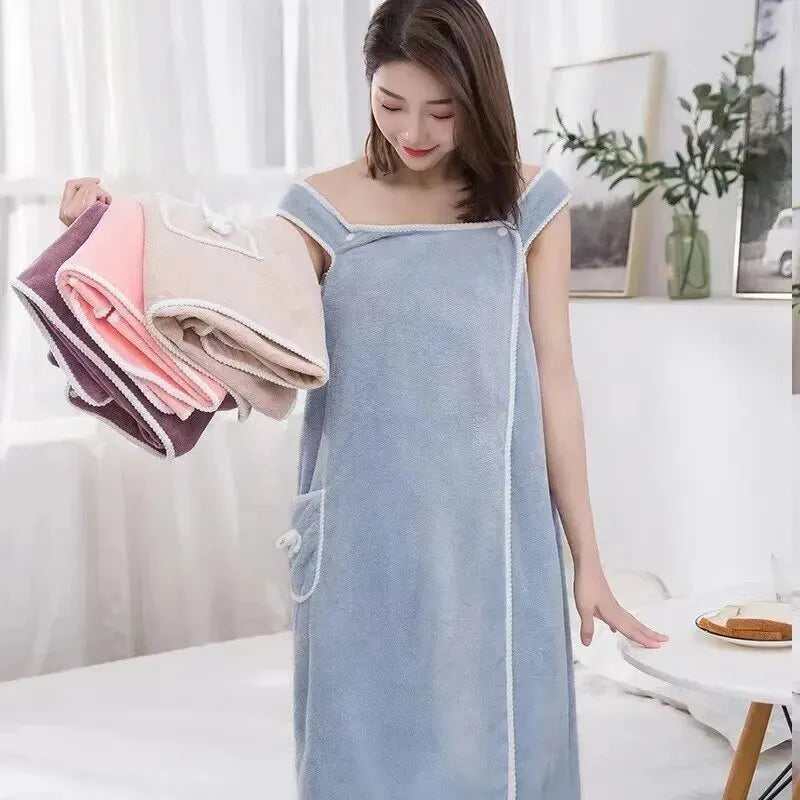 Portable Women's Bathing Towel – Quick-Drying, Stylish and Lightweight Towel for Beach, Spa, and Fitness