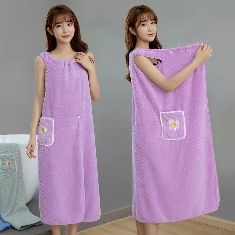 Practical Women's Bath Towel – Quick-Drying, Lightweight, and Portable for Home, Travel, Beach, or Gym Use