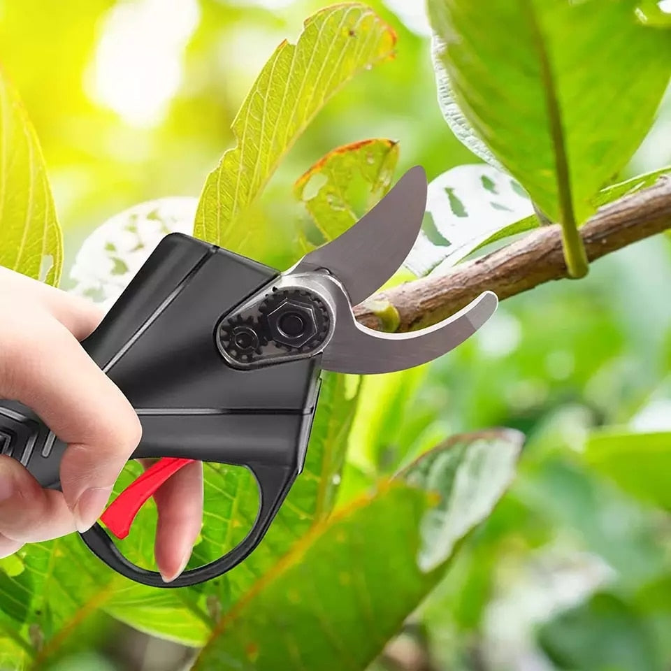 Elektrische snoeischaar met ergonomisch ontwerp - lichtgewicht, duurzame batterij, snoeit takken tot 3 cm