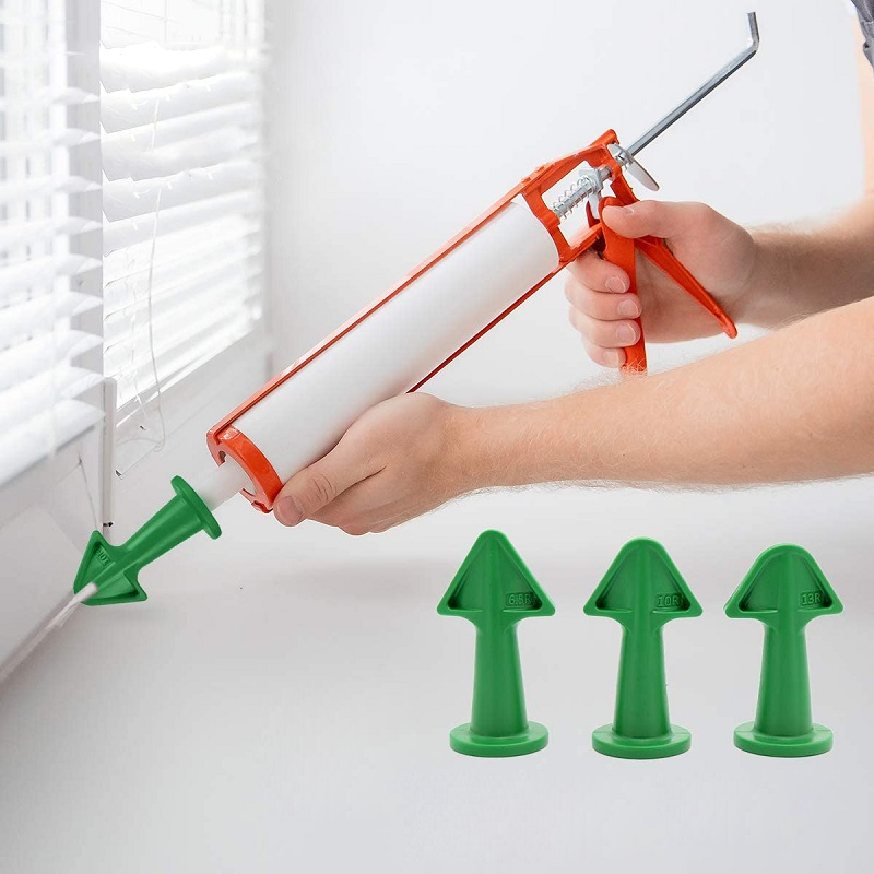 Silicone Instant Spray Tool Set met 3 mondstukken voor eenvoudig afdichten en gladmaken - herbruikbaar en gebruiksvriendelijk