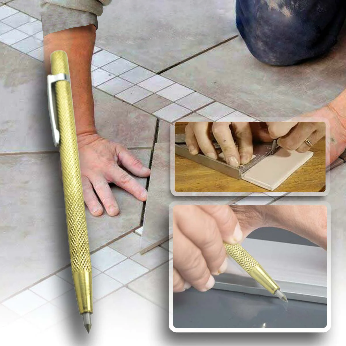 Keramische Tegelsnijder Pen Gereedschap - Efficiënt en Eenvoudig Snijden, 2-Pack, Draagbaar Ontwerp voor Beginners en Professionals
