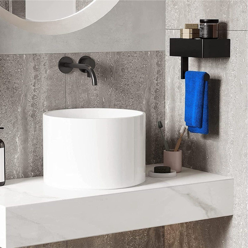SteelDeluxe Toilet Paper Holder – Stainless Steel with Multifunctional Waterproof Storage Shelf for Modern Bathrooms