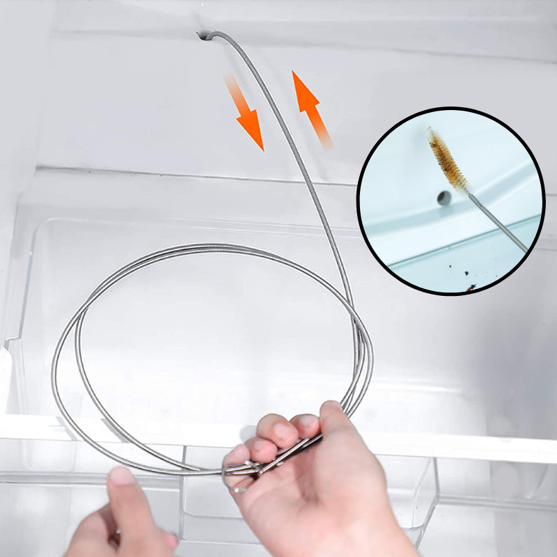 Koelkast Afvoergat Schoonmaakset met Zuigspuit voor Versheid en Lekpreventie - PVC-materiaal, Gemakkelijk te Gebruiken