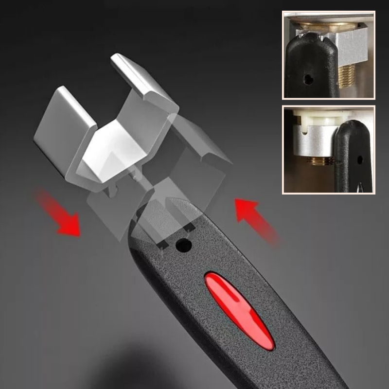 Verstelbare universele moersleutel met ergonomisch ontwerp - Compact multigereedschap voor kleine ruimtes en reparaties in huis