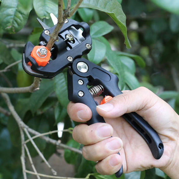Tuinsnoei- en entschaarenset met verwisselbare messen van koolstofstaal - Ergonomisch ontwerp, inclusief compacte gereedschapstas