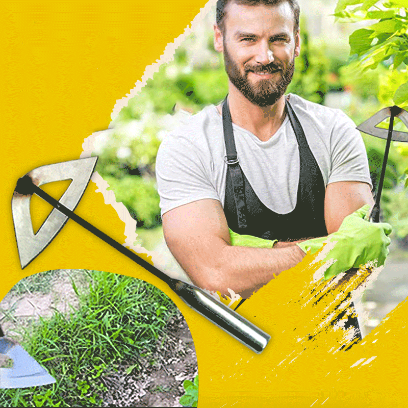 Stalen holle schoffel voor efficiënt wieden en losmaken van de grond - duurzaam tuingereedschap met comfortabele grip en scherp lemmet