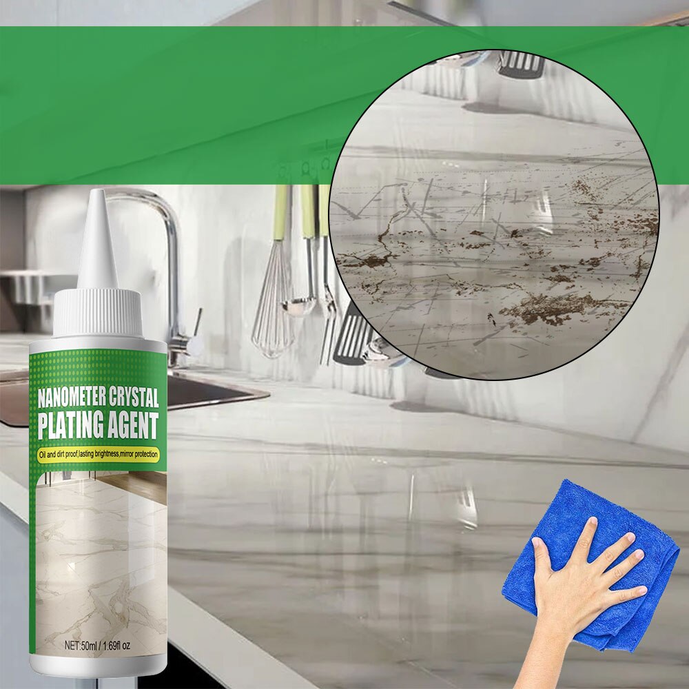 NanoShine steencoating - Instant hoogglans afwerking voor marmer, graniet en meer