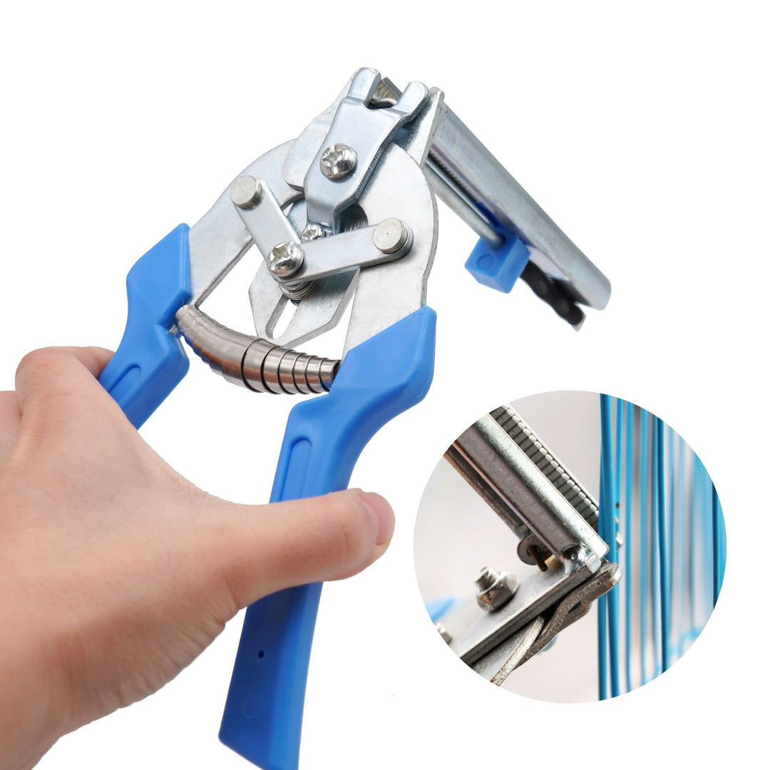 Klemringtang type M voor afrasteringen en gaas nieten - 40 nietjes met antislip handvat