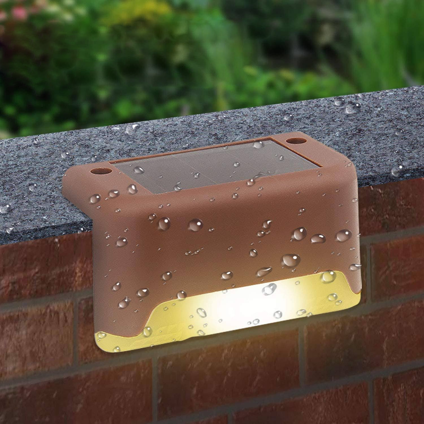 LED-paddenlamp op zonne-energie - weerbestendige buitenlamp met automatische warme verlichting van schemer tot schemering voor tuinen en paden