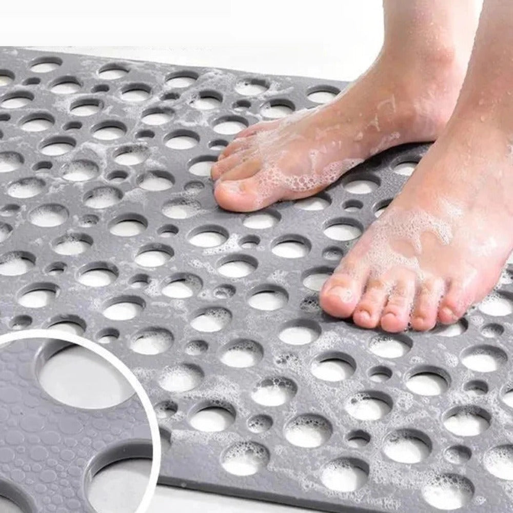 Luxury Anti-Slip Shower Mat – Hygienic, Mold-Resistant Bath Mat with Strong Suction Cups and Quick-Drainage Design