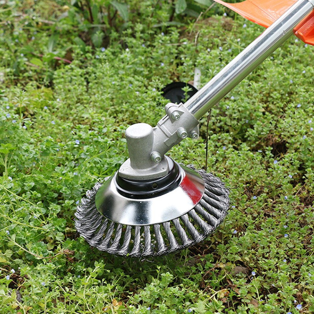 Onbreekbaar draadtrimmermes voor eenvoudig onkruid wieden - Duurzaam stalen snijgereedschap, compatibel met de belangrijkste trimmermerken, 15 cm & 20 cm