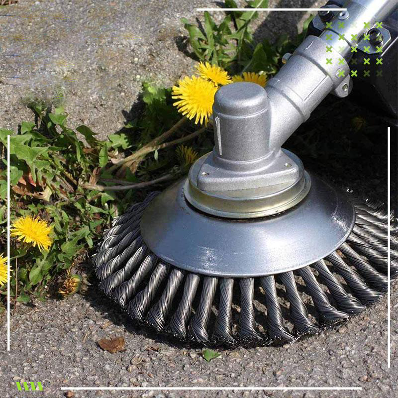 Onbreekbaar draadtrimmermes voor eenvoudig onkruid wieden - Duurzaam stalen snijgereedschap, compatibel met de belangrijkste trimmermerken, 15 cm & 20 cm