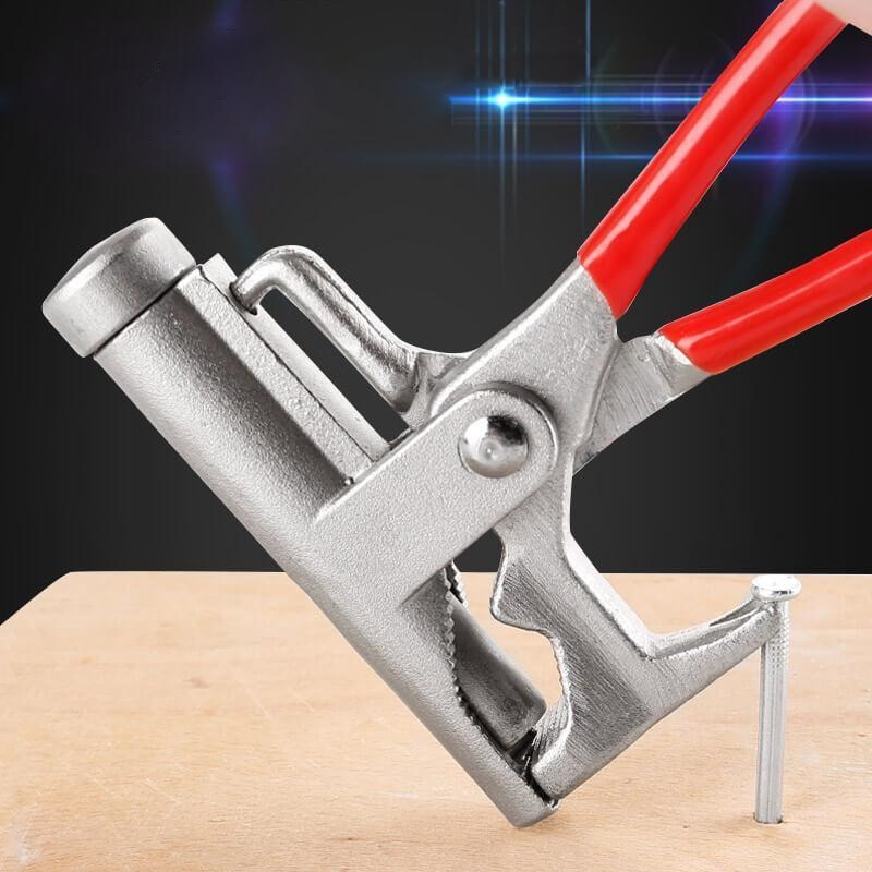 Multifunctionele hamer met schroevendraaier en tang - Ergonomisch ontwerp, duurzaam roestvrij staal, Rood, 20,5 x 11 x 2,2 cm