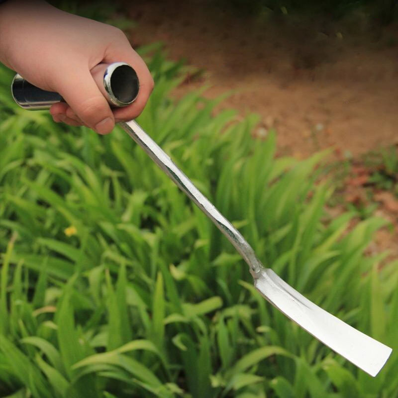 Ergonomische verplantschop met blad van hoog koolstofstaal en comfortabele T-greep - zwart en geel tuingereedschap
