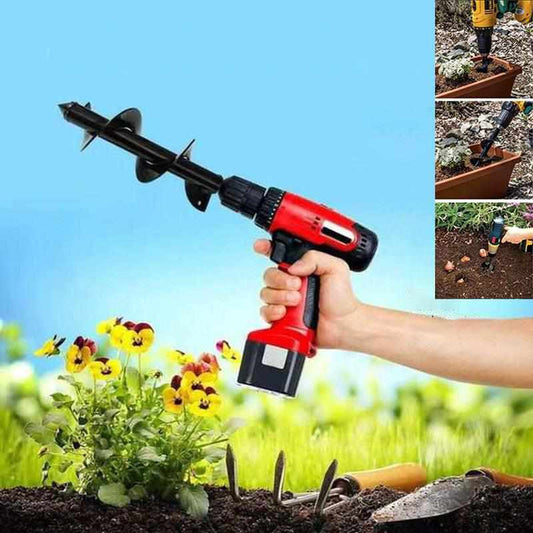 Efficiënte grondboor voor het installeren van planten en hekken - Koolstofstaalconstructie, 45cm grootteoptie