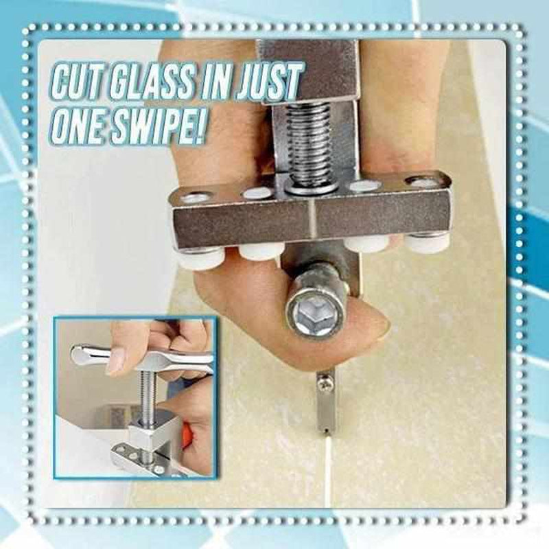 Professionele glas- en tegelsnijder met ergonomische handgreep en extra messen - EasyCut Pro voor nauwkeurig snijden