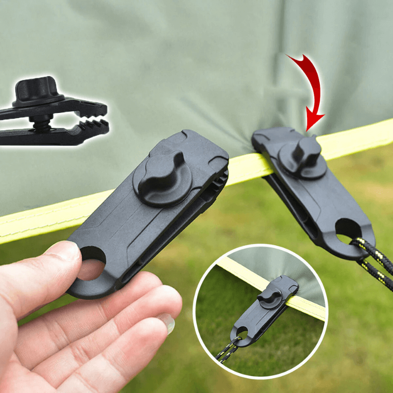 Duurzame ABS Tentzeil Clip Set - Veilige Bevestiging voor Kamperen, Luifels en Boten - Set van 5 of 10 Clips