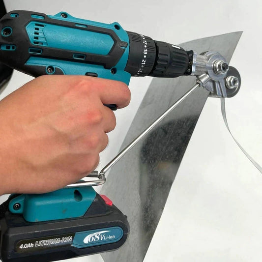 Elektrische plaatschaarbevestiging voor standaardboren - veilig, efficiënt snijgereedschap met duurzame aluminiumlegering