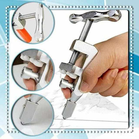 Professionele glas- en tegelsnijder met ergonomische handgreep en extra messen - EasyCut Pro voor nauwkeurig snijden