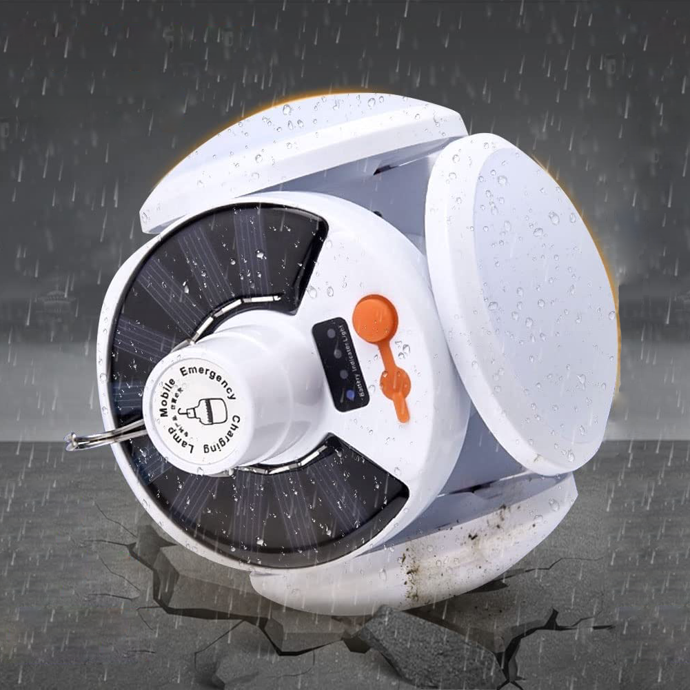 Draagbare lamp op zonne-energie - Draadloze, waterdichte buitenlamp voor kamperen, wandelen en nachtactiviteiten - 1200mAh batterij