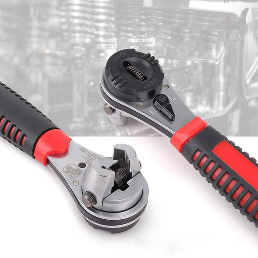 Verstelbare universele ratelsleutel - 16-in-1 Multi-Size gereedschap met anti-slip grip voor thuisreparaties