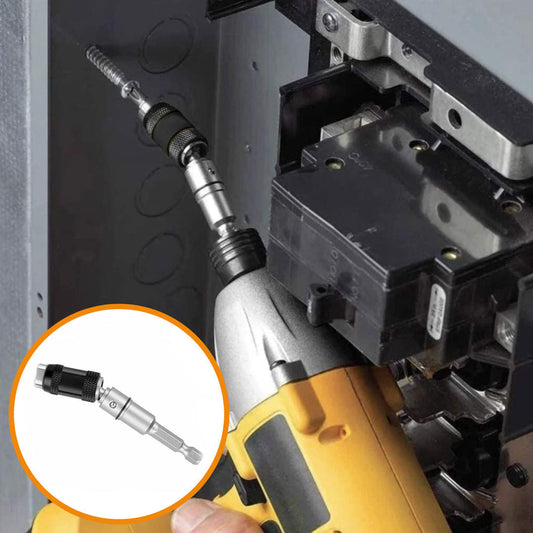 Magnetische bithouder met 180° draaibare kop voor krappe ruimtes - universeel boorgereedschap met 20° buigvermogen