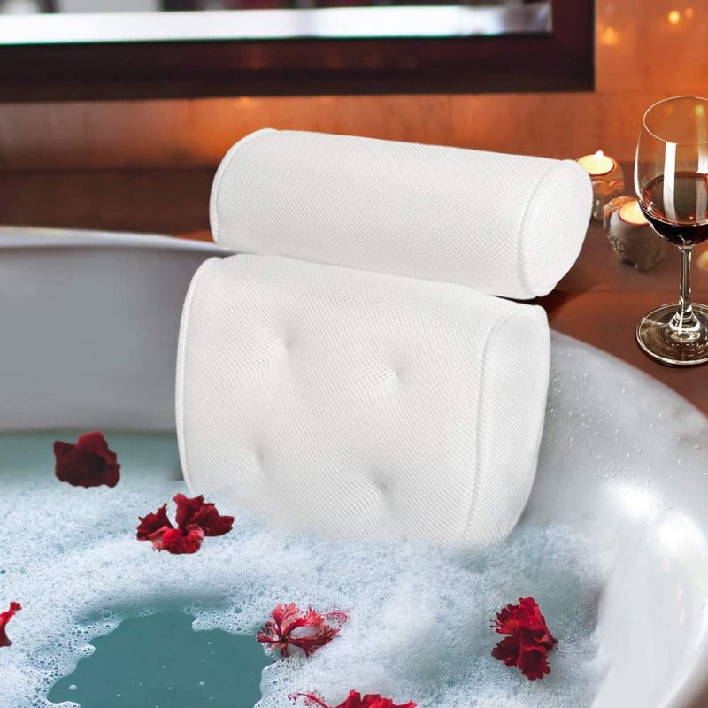 Ergonomic Bathroom Pillow – Ultimate Neck and Head Support for Relaxing Baths